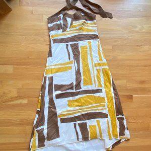 Unique Halter Midi Dress